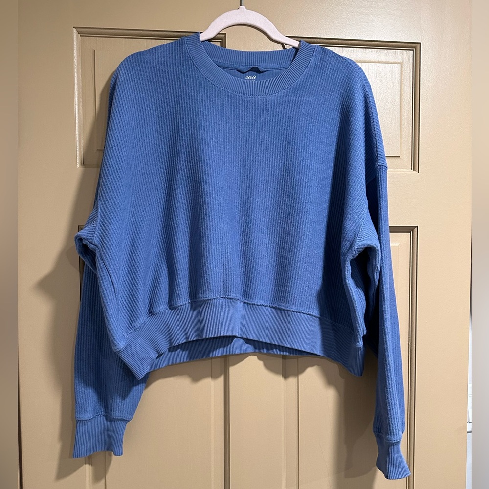 Aerie Blue Crew Neck Sweater